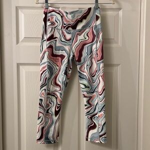 Athleta Multicolor Swirl Leggings